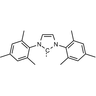 1,3-Bis(2,4,6-trimethylphenyl)-1,3-dihydro-2H-imidazol-2-ylidene Chemical Structure