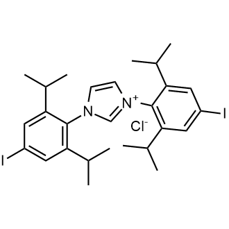 1,3-Bis(4-iodo-2,6-diisopropylphenyl)-1H-imidazol-3-iumchloride Chemical Structure