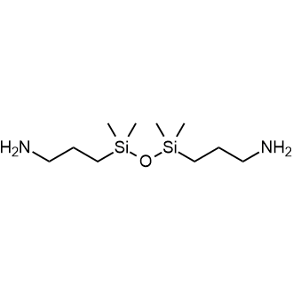 1,3-Bis(aminopropyl)tetramethyldisiloxane 化学構造