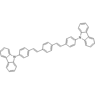 1,4-Bis((E)-4-(9H-carbazol-9-yl)styryl)benzene Chemical Structure