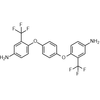 1,4-Bis(4-amino-2-trifluoromethylphenoxy)benzene Chemical Structure