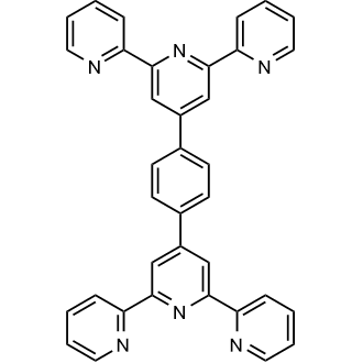 1,4-Di([2,2':6',2''-terpyridin]-4'-yl)benzene 化学構造