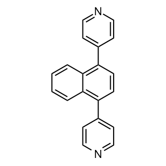 1,4-Di(pyridin-4-yl)naphthalene Chemische Struktur