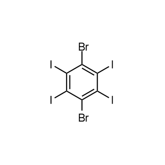 1,4-Dibromo-2,3,5,6-tetraiodobenzene Chemische Struktur