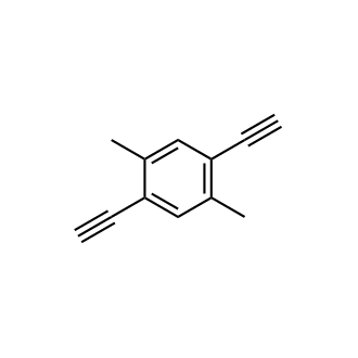 1,4-Diethynyl-2,5-dimethylbenzene Chemical Structure