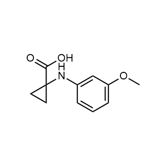 1-[(3-Methoxyphenyl)amino]cyclopropane-1-carboxylic acid Chemical Structure