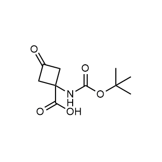 1-{[(tert-Butoxy)carbonyl]amino}-3-oxocyclobutane-1-carboxylic acid Chemical Structure