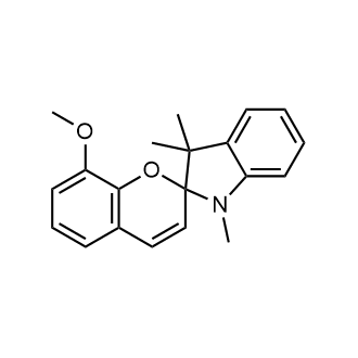 1′,3′-Dihydro-8-methoxy-1′,3′,3′-trimethylspiro[2H-1-benzopyran-2,2′-[2H]indole] Chemical Structure