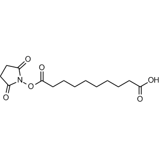 10-((2,5-Dioxopyrrolidin-1-yl)oxy)-10-oxodecanoic acid Chemical Structure