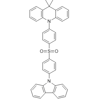 10-(4-((4-(9H-Carbazol-9-yl)phenyl)sulfonyl)phenyl)-9,9-dimethyl-9,10-dihydroacridine Chemical Structure