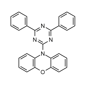 10-(4,6-Diphenyl-1,3,5-triazin-2-yl)-10H-phenoxazine Chemical Structure