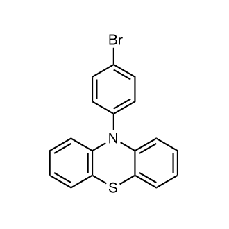 10-(4-Bromophenyl)phenothiazine (contains 10% 10-(4-Iodophenyl)phenothiazine at maximum) Chemical Structure