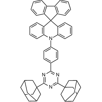 10-[4-[4,6-Di(1-adamantyl)-1,3,5-triazin-2-yl]phenyl]-10H-spiro[acridine-9,9'-fluorene](purifiedbysublimation) التركيب الكيميائي