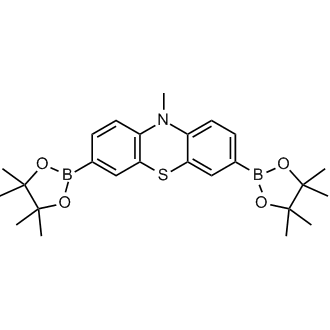 10-Methyl-3,7-bis(4,4,5,5-tetramethyl-1,3,2-dioxaborolan-2-yl)-10H-phenothiazine Chemical Structure