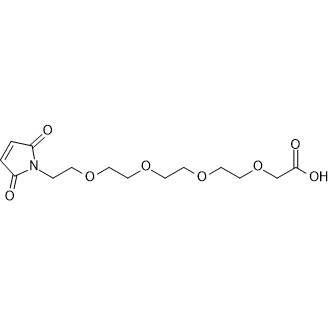 14-(2,5-Dioxo-2,5-dihydro-1H-pyrrol-1-yl)-3,6,9,12-tetraoxatetradecanoic acid 化学構造