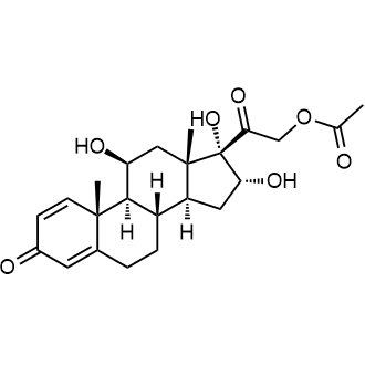 16Alpha-hydroxyprednisonlone acetate Chemical Structure