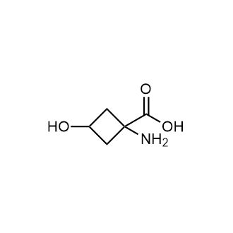 1-Amino-3-hydroxycyclobutane-1-carboxylic acid Chemische Struktur