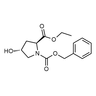 1-Benzyl 2-ethyl (2S,4R)-4-hydroxypyrrolidine-1,2-dicarboxylate Chemical Structure