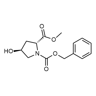 1-Benzyl 2-methyl (2R,4S)-4-hydroxypyrrolidine-1,2-dicarboxylate التركيب الكيميائي