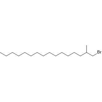 1-Bromo-2-methyl-hexadecane Chemische Struktur