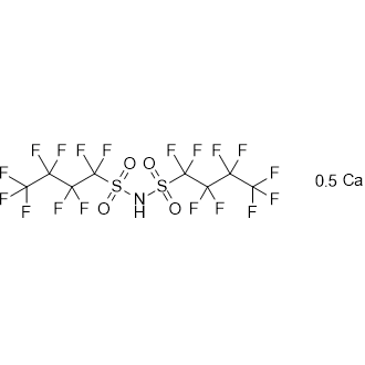 1-Butanesulfonamide, 1,1,2,2,3,3,4,4,4-nonafluoro-N-[(nonafluorobutyl)sulfonyl]-, calcium salt Chemical Structure