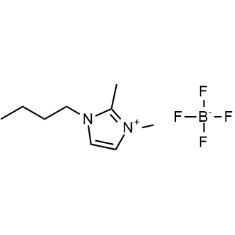 1-Butyl-2,3-dimethylimidazolium Tetrafluoroborate 化学構造