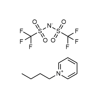 1-Butylpyridinium bis(trifluoromethanesulfonyl)imide 化学構造