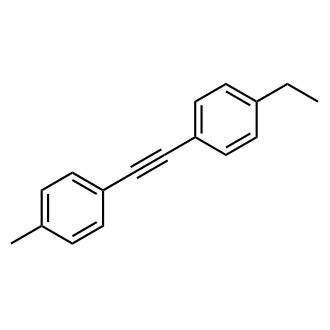 1-Ethyl-4-(p-tolylethynyl)benzene Chemische Struktur