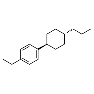 1-Ethyl-4-(trans-4-propylcyclohexyl)benzene Chemical Structure