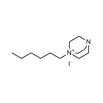 1-Hexyl-1,4-diazabicyclo[2.2.2]octan-1-ium Iodide Chemical Structure