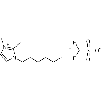 1-Hexyl-2,3-dimethyl-1H-imidazol-3-ium trifluoromethanesulfonate Chemical Structure