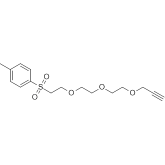 1-Methyl-4-((2-(2-(2-(prop-2-yn-1-yloxy)ethoxy)ethoxy)ethyl)sulfonyl)benzene Chemical Structure