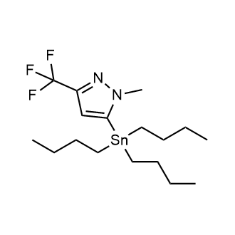 1-Methyl-5-(tributylstannyl)-3-(trifluoromethyl)-1H-pyrazole Chemical Structure