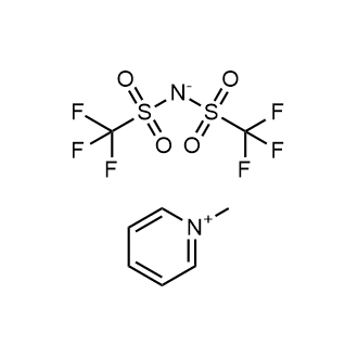 1-Methylpyridin-1-ium Bis((trifluoromethyl)sulfonyl)amide 化学構造