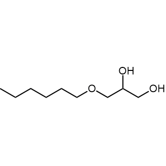 1-O-Hexyl-rac-glycerol Chemische Struktur