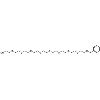 1-Phenyl-2,5,8,11,14,17,20,23,26-nonaoxaoctacosan-28-amine Chemical Structure