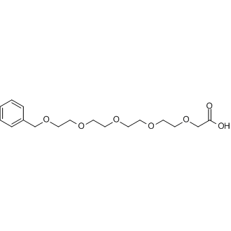 1-Phenyl-2,5,8,11,14-pentaoxahexadecan-16-oic acid 化学構造