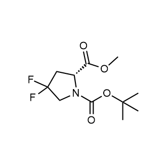 1-tert-Butyl 2-methyl (2R)-4,4-difluoropyrrolidine-1,2-dicarboxylate Chemical Structure