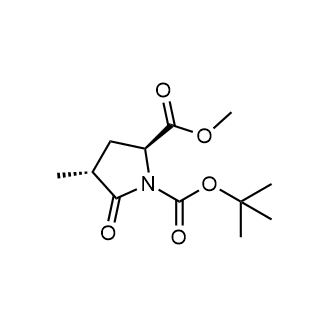 1-tert-Butyl 2-methyl (2S,4R)-4-methyl-5-oxopyrrolidine-1,2-dicarboxylate Chemical Structure