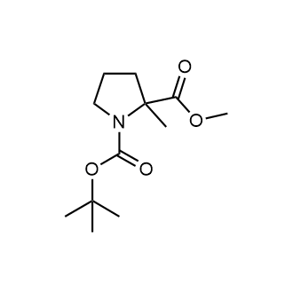 1-tert-Butyl 2-methyl 2-methylpyrrolidine-1,2-dicarboxylate Chemical Structure