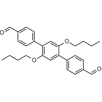 2',5'-Dibutoxy-[1,1':4',1''-terphenyl]-4,4''-dicarbaldehyde التركيب الكيميائي