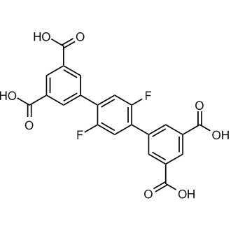 2',5'-Difluoro-[1,1':4',1''-terphenyl]-3,3'',5,5''-tetracarboxylicacid Chemical Structure