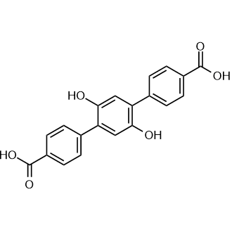 2',5'-Dihydroxy-[1,1':4',1"-terphenyl]-4,4"-dicarboxylic acid Chemical Structure