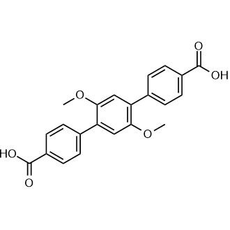 2',5'-Dimethoxy-[1,1':4',1''-terphenyl]-4,4''-dicarboxylic acid التركيب الكيميائي