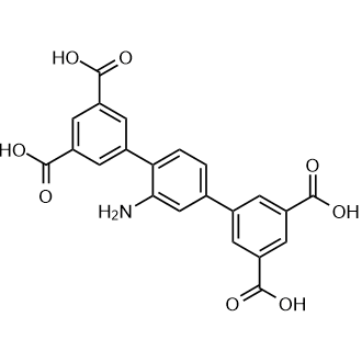 2'-Amino-[1,1':4',1''-terphenyl]-3,3'',5,5''-tetracarboxylic acid Chemical Structure