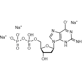 2'-Deoxyguanosine-5'-diphosphate trisodium salt Chemical Structure