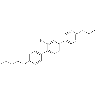 2'-Fluoro-4-pentyl-4''-propyl-1,1':4',1''-terphenyl Chemical Structure