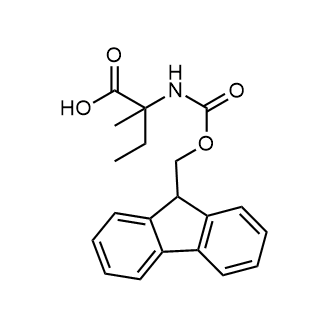 2-((((9H-Fluoren-9-yl)methoxy)carbonyl)amino)-2-methylbutanoic acid 化学構造