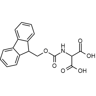 2-((((9H-Fluoren-9-yl)methoxy)carbonyl)amino)malonic acid Chemical Structure