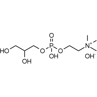 2-(((2,3-Dihydroxypropoxy)(hydroxy)phosphoryl)oxy)-N,N,N-trimethylethan-1-aminium hydroxide Chemical Structure